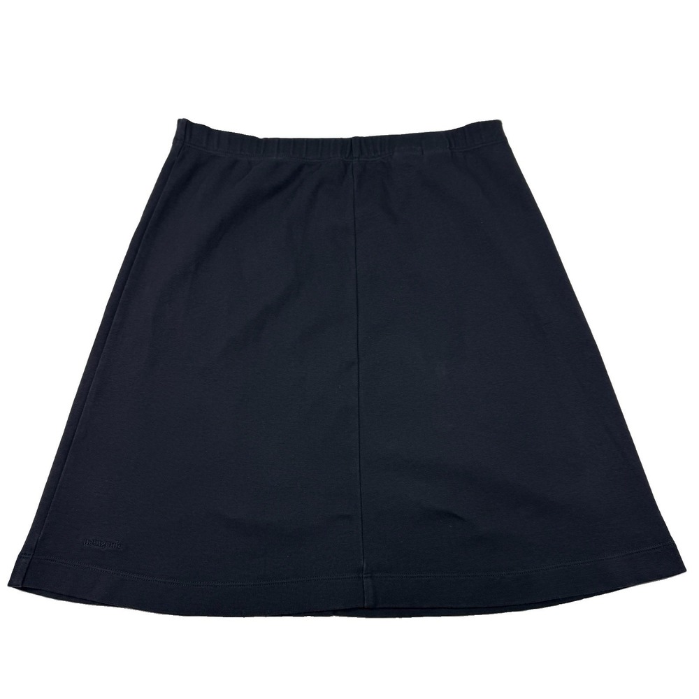 Vintage Patagonia‎ Skirt Organic Cotton A-Line Knit Size S Black 1999 Pull On